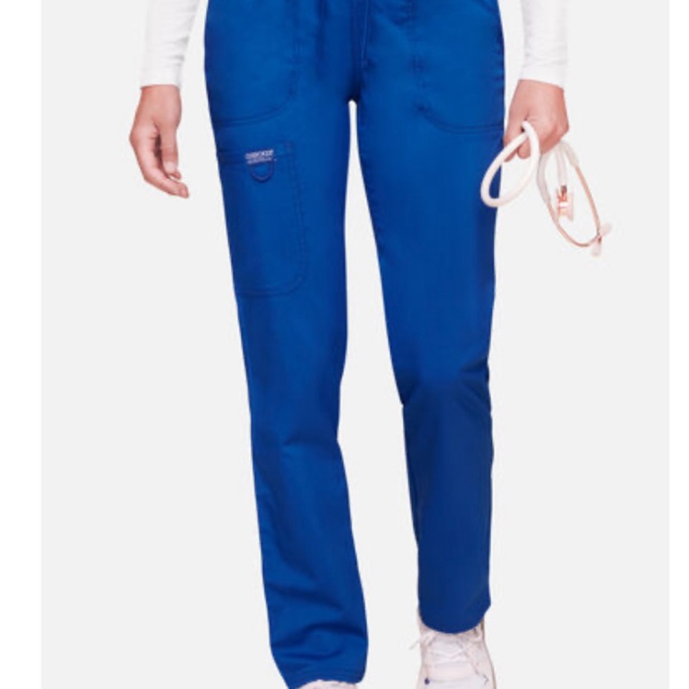 Cherokee Scrub Pants in Royal Blue - Flare Leg